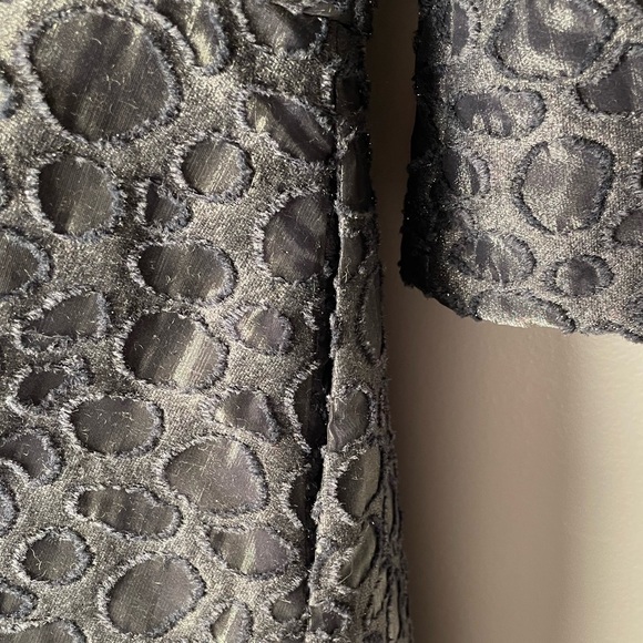 Co Navy Metallic A-Line Dress with Side Seam Pockets - Picture 4 of 4